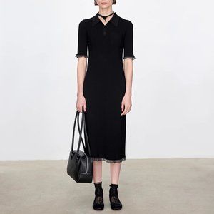 CHICJOC Women Ultimate Eco-Cooling Midi Dress in black